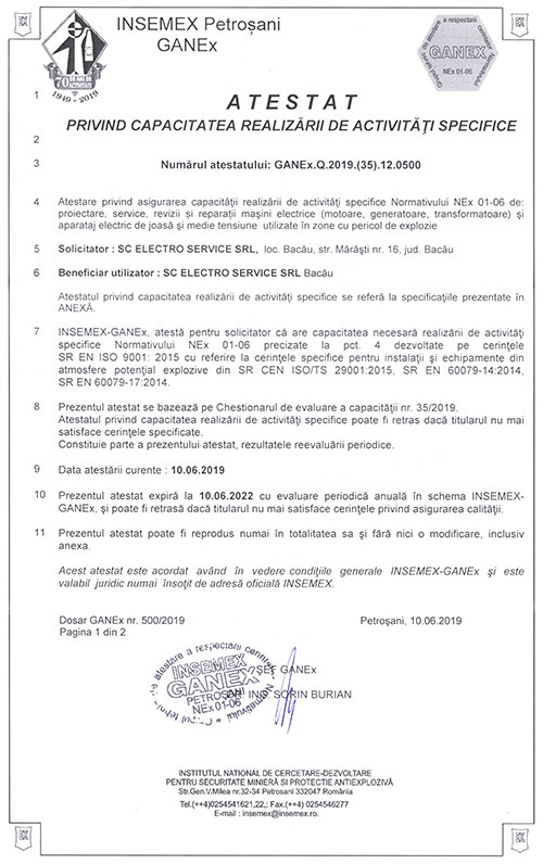 Certificare ISO 9001